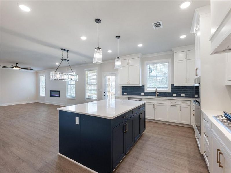 Furnished interior view inside a new home in , Buford (Image 13).
