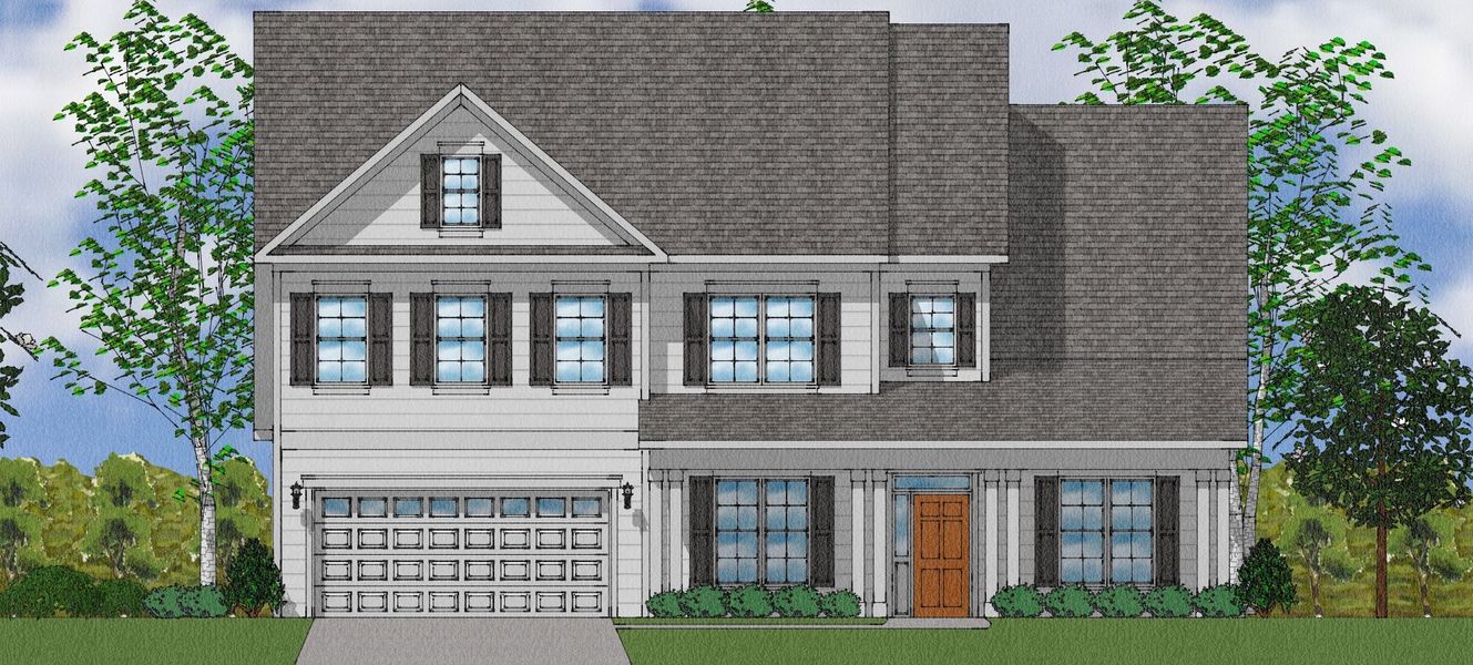 Representative exterior photo of a completed home built from the Livingston - Elite Collection by Mungo Homes in Walnut Grove, Easley, SC (Image 26).