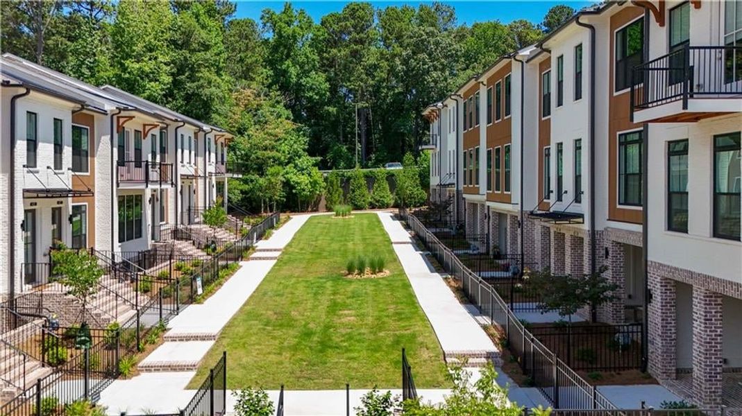 Several greenspaces can be found throughout Ecco Park.