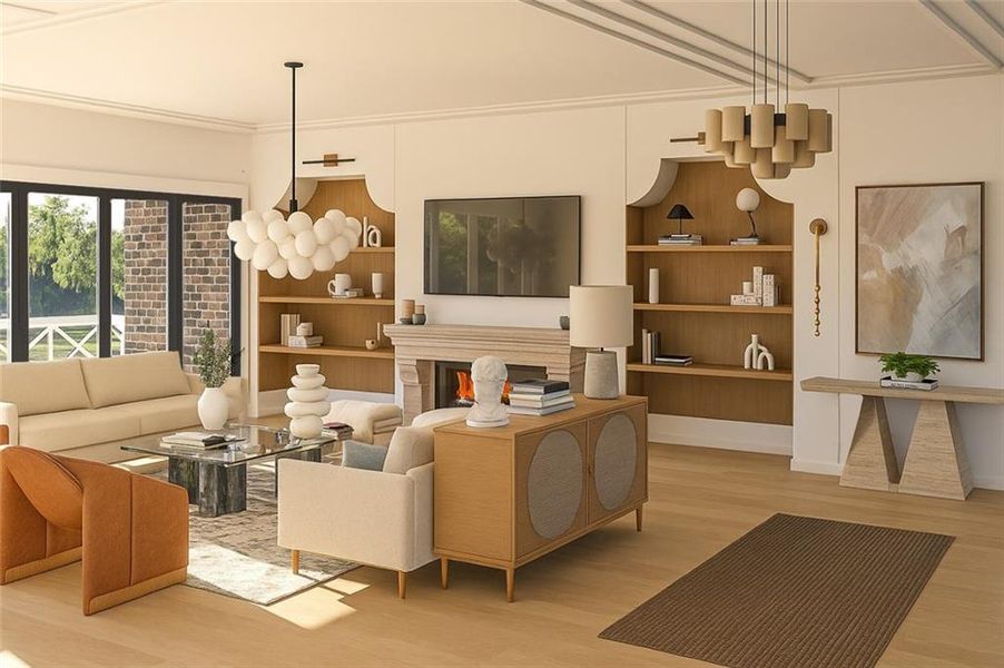 Furnished interior view inside a new home in Echo at Crabapple, Milton (Image 14). Furnished interior view inside a new home in Echo at Crabapple, Milton (Image 14).