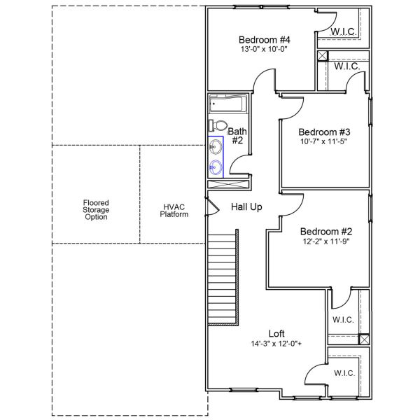 2D floor plan layout of this home in Winston Point, Gilbert, SC (Image 3).
