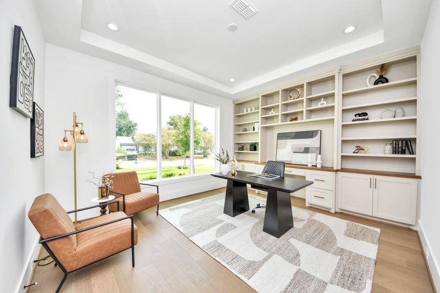 Furnished interior view inside a new home in , Houston (Image 18).