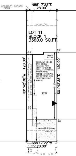 2D floor plan layout of this home in Jubilee Chateau, Hockley, TX (Image 4).