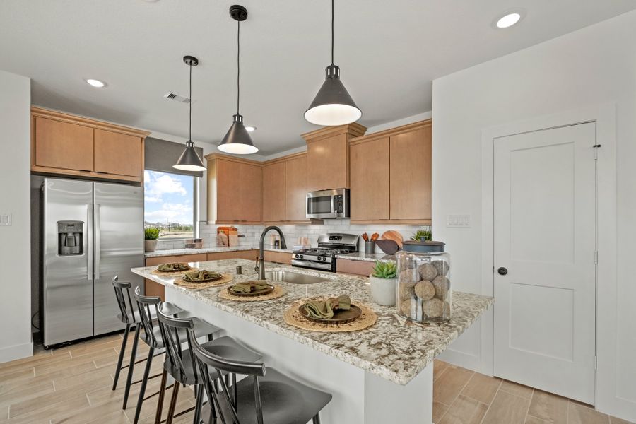 Furnished interior view inside a new home in Elyson, Katy (Image 6). Furnished interior view inside a new home in Elyson, Katy (Image 6).