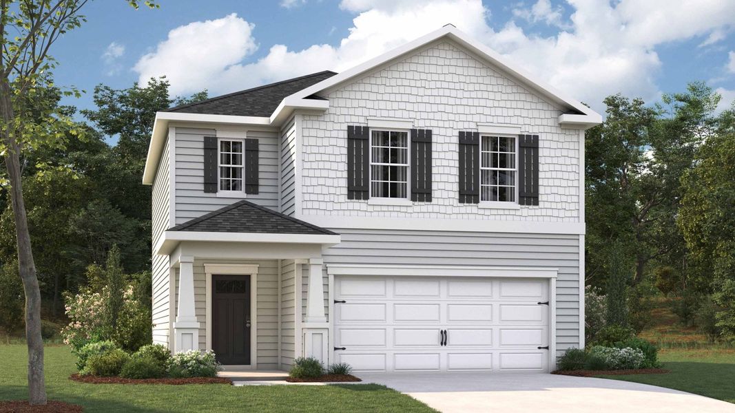 Representative exterior photo of a completed home built from the CABRAL by D.R. Horton in River Landing, Murfreesboro, TN (Image 2).
