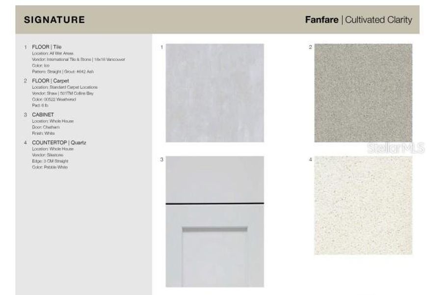 Sample of building materials used in homes in The Towns at Skye Ranch, Sarasota (Image 22). Sample of building materials used in homes in The Towns at Skye Ranch, Sarasota (Image 22).