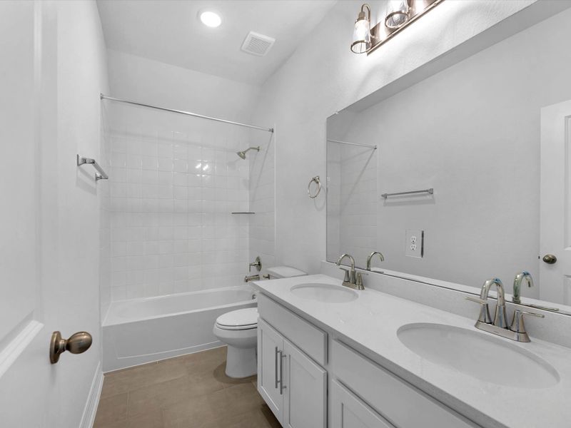 Third bathroom. Sample product photo. Actual exterior and interior selections may vary by homesite. Photo may be virtually staged. Third bathroom. Sample product photo. Actual exterior and interior selections may vary by homesite. Photo may be virtually staged.