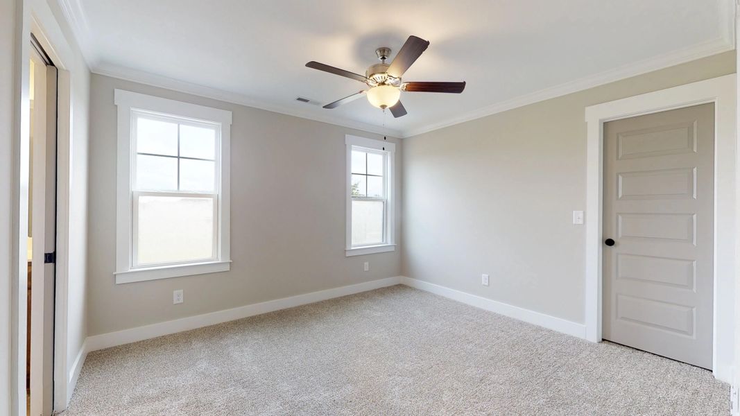 Representative unfurnished interior of a home built from the Carson by Bill Clark Homes in Cheshire Landing, Grimesland (Image 43). Representative unfurnished interior of a home built from the Carson by Bill Clark Homes in Cheshire Landing, Grimesland (Image 43).