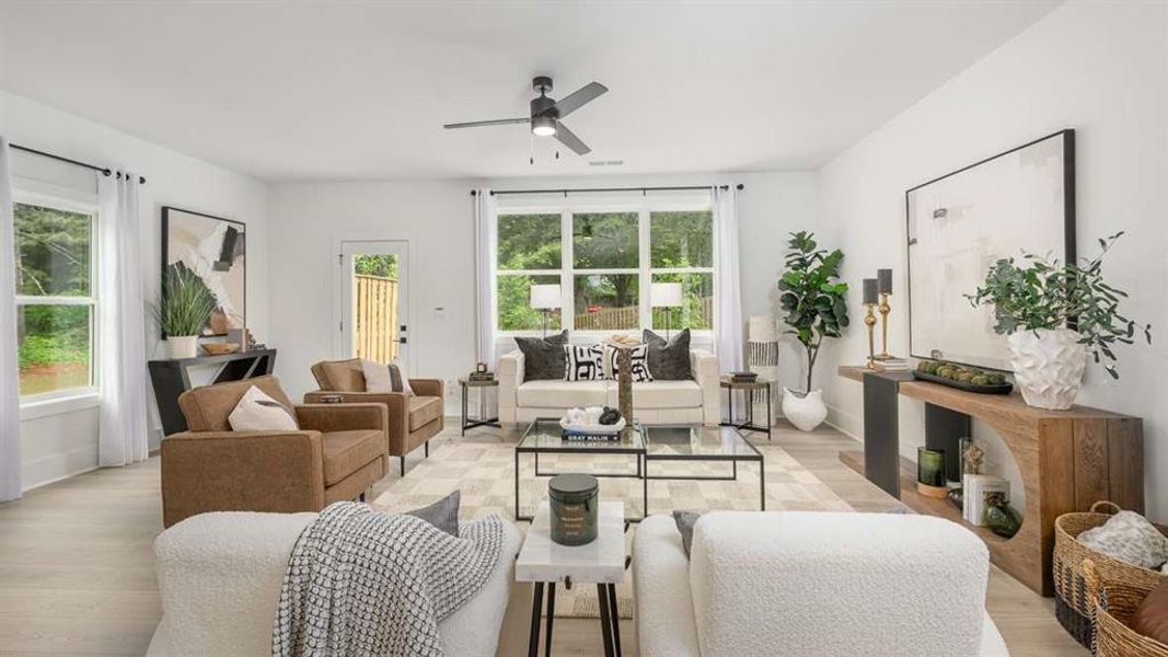 Furnished interior view inside a new home in Overlook at Peachtree Corners, Peachtree Corners (Image 8).