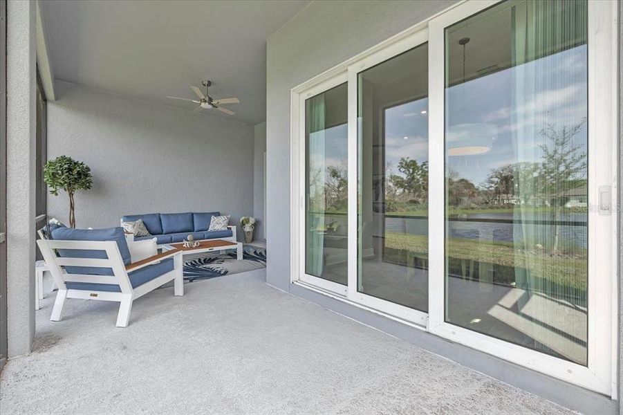 Exterior details and patio area of a home in , Parrish (Image 33).