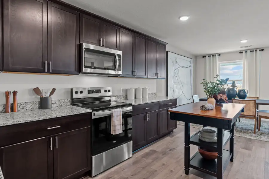 Furnished interior view inside a new home in Meadows at Clear Springs, New Braunfels (Image 8).