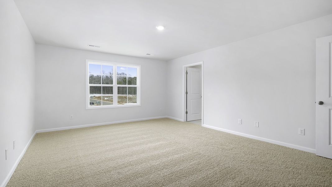 Spacious, unfurnished interior of a new home in The Meadows at Kinsley, Jamestown (Image 18). Spacious, unfurnished interior of a new home in The Meadows at Kinsley, Jamestown (Image 18).