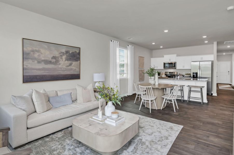 Furnished interior view inside a new home in Mulberry Landing, Orangeburg (Image 17). Furnished interior view inside a new home in Mulberry Landing, Orangeburg (Image 17).