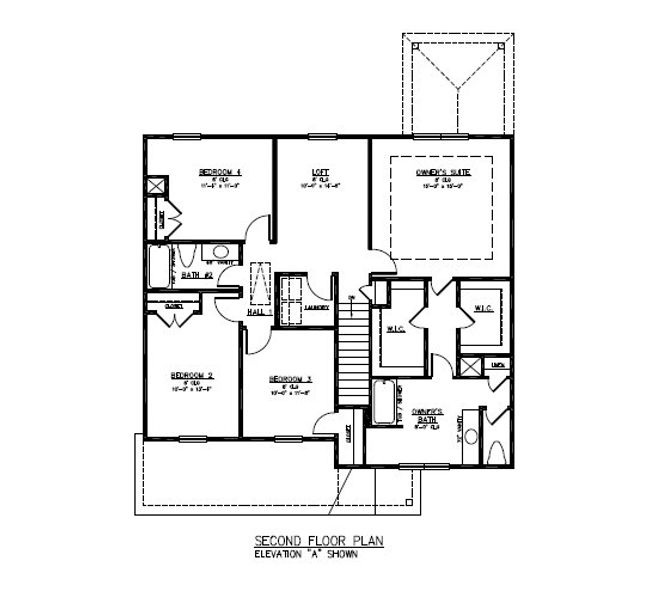 2D floor plan layout for the The Birch by Smith Family Homes in Sweetwater, Brunswick, GA (Image 4).