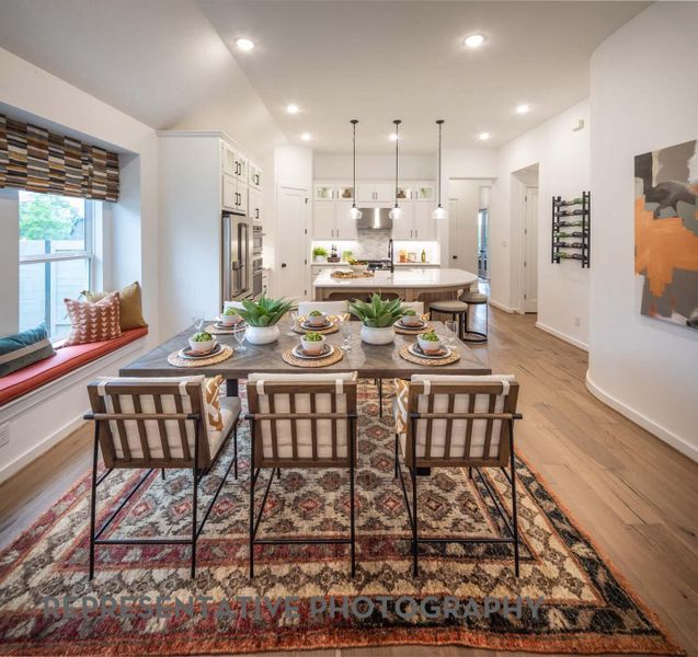 Furnished interior view inside a new home in 6 Creeks at Waterridge, Kyle (Image 23).