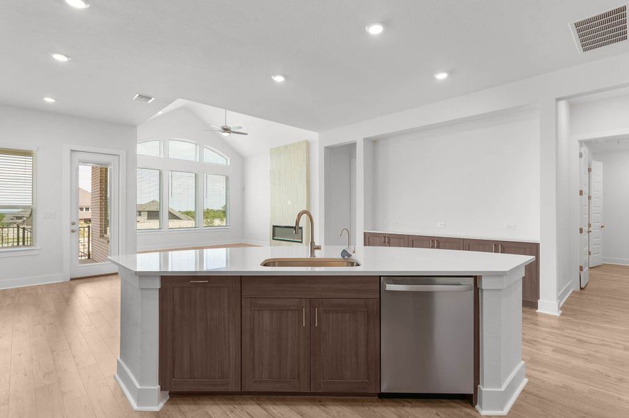 Furnished interior view inside a new home in University Heights, Round Rock (Image 9).