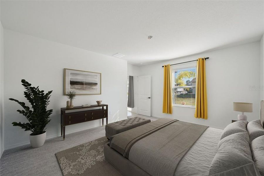 Furnished interior view inside a new home in Park East: The Manors, Plant City (Image 39). Furnished interior view inside a new home in Park East: The Manors, Plant City (Image 39).