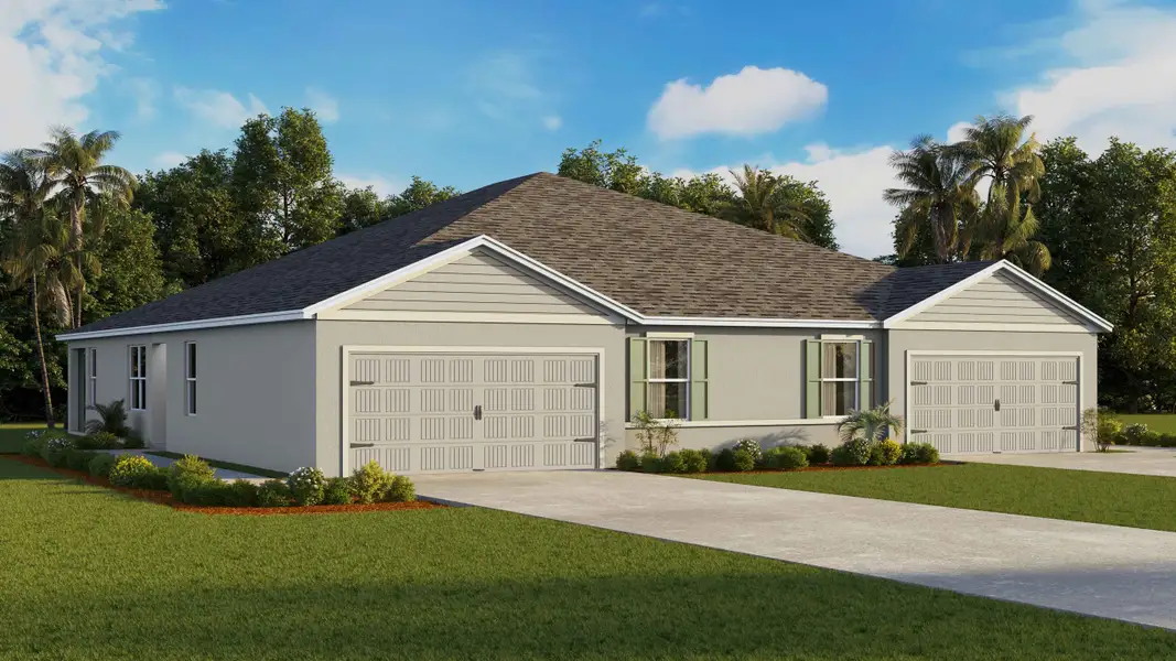 Representative exterior photo of a completed home built from the Carrington by D.R. Horton in Mockingbird Reserve at Winding Oaks, Ocala, FL (Image 2). Representative exterior photo of a completed home built from the Carrington by D.R. Horton in Mockingbird Reserve at Winding Oaks, Ocala, FL (Image 2).