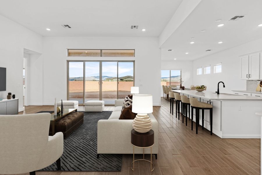 Furnished interior view inside a new home in Mountain View Ranch, Vail (Image 6).