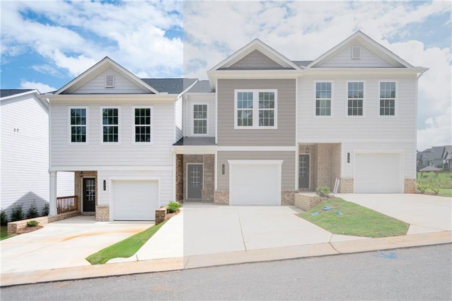 Front exterior of a new home in , Homer, GA, highlighting curb appeal (Image 1). Front exterior of a new home in , Homer, GA, highlighting curb appeal (Image 1).