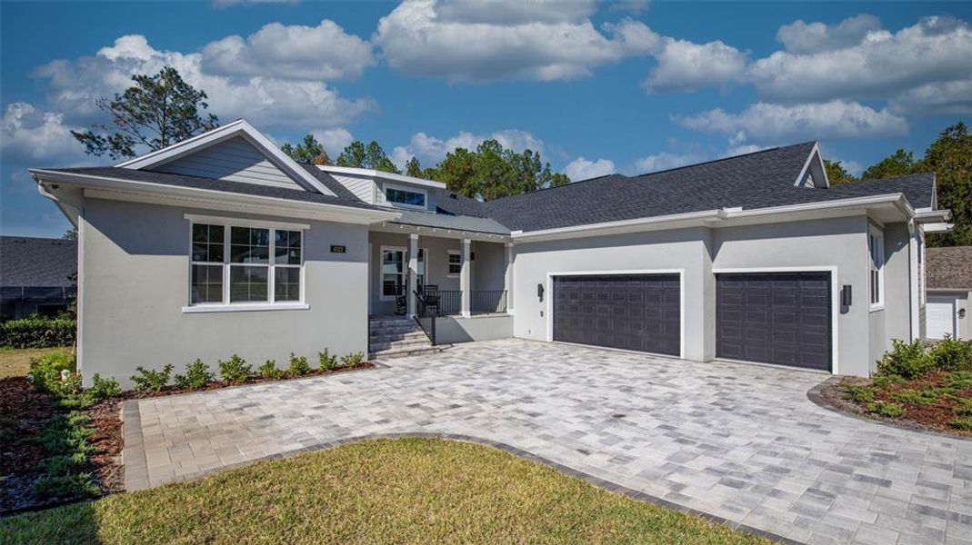 Front exterior of a new home in , Brooksville, FL, highlighting curb appeal (Image 31). Front exterior of a new home in , Brooksville, FL, highlighting curb appeal (Image 31).