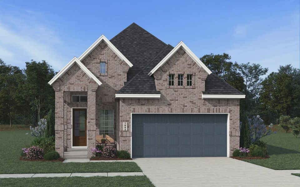 Representative exterior photo of a completed home built from the Toronto by Chesmar Homes in Jordan Ranch 40's, Fulshear, TX (Image 16). Representative exterior photo of a completed home built from the Toronto by Chesmar Homes in Jordan Ranch 40's, Fulshear, TX (Image 16).
