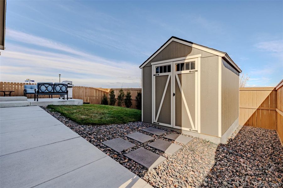 8'x10' shed included 8'x10' shed included