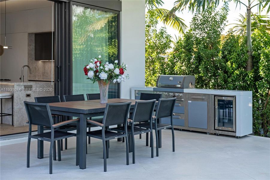 Exterior details and patio area of a home in , Miami Beach (Image 34).