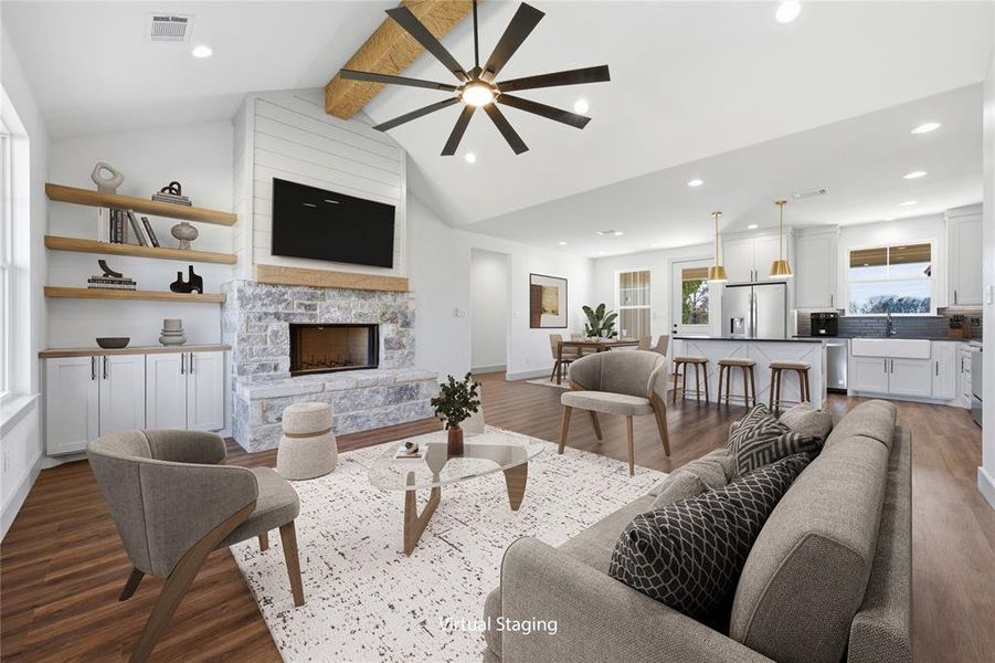 Furnished interior view inside a new home in , Mabank (Image 12). Furnished interior view inside a new home in , Mabank (Image 12).