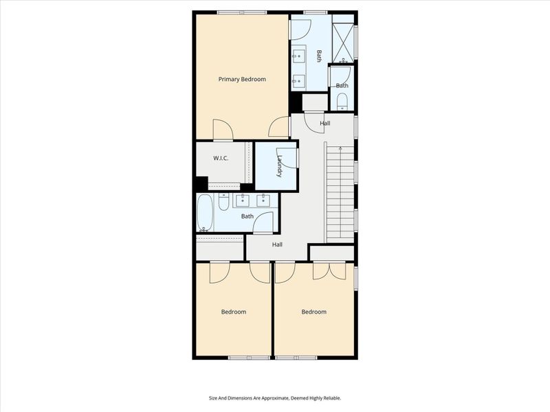 2D floor plan layout of this home in , Charlotte, NC (Image 4).