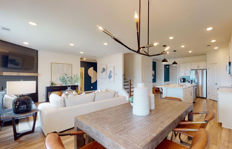 Furnished interior view inside a new home in Hamlet at Carothers Crossing, La Vergne (Image 62).