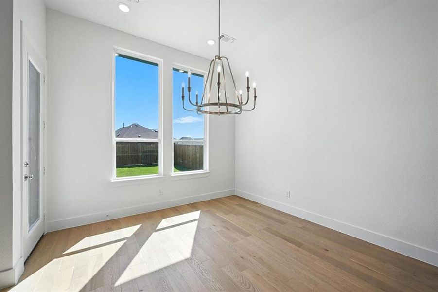 Furnished interior view inside a new home in Thompson Farms: 60ft. lots, Van Alstyne (Image 14). Furnished interior view inside a new home in Thompson Farms: 60ft. lots, Van Alstyne (Image 14).