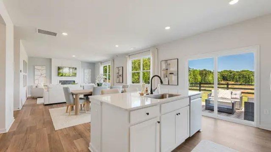 Furnished interior view inside a new home in Reserve at Gum Springs, Jefferson (Image 12).
