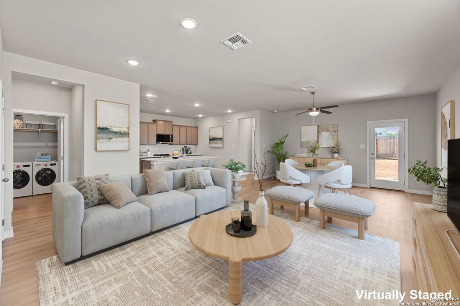 Furnished interior view inside a new home in Highland Ridge, New Braunfels (Image 7).