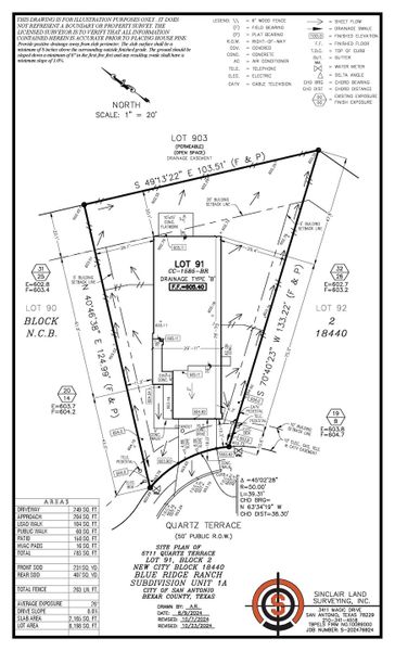 5711 quartz terrace - site plan revised 10.23.24