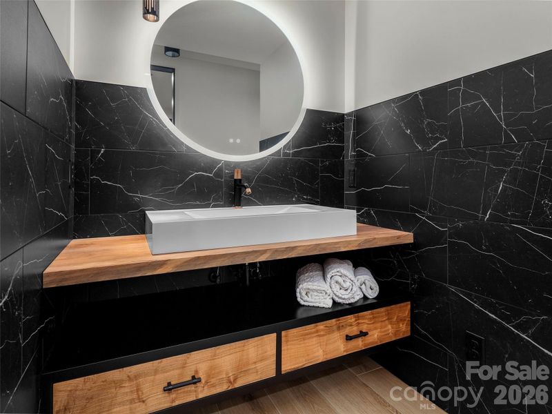 Downstairs sink and Vanity Downstairs sink and Vanity