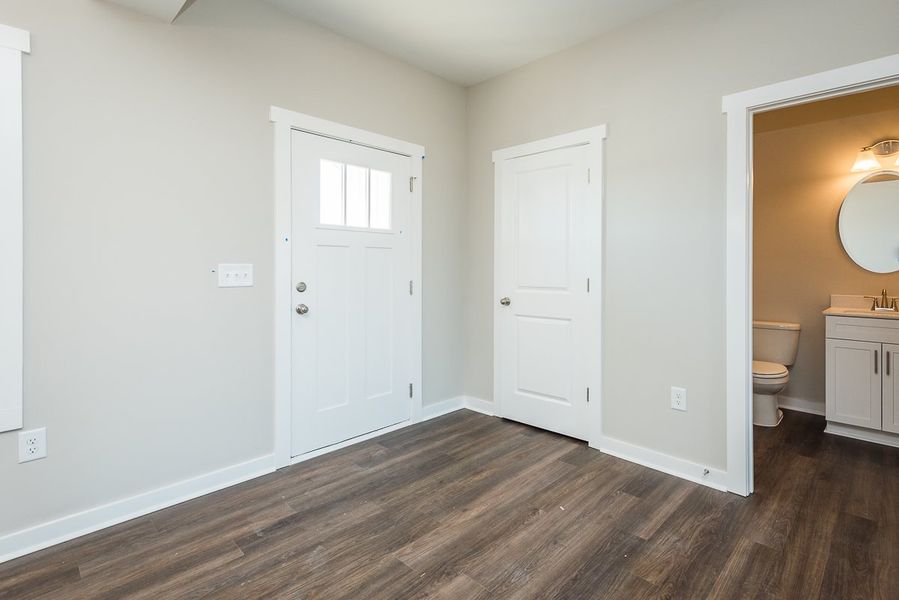 Representative unfurnished interior of a home built from the Harrison by Foundation Home Builders LLC in Old Hickory Crossing, Mocksville (Image 15). Representative unfurnished interior of a home built from the Harrison by Foundation Home Builders LLC in Old Hickory Crossing, Mocksville (Image 15).