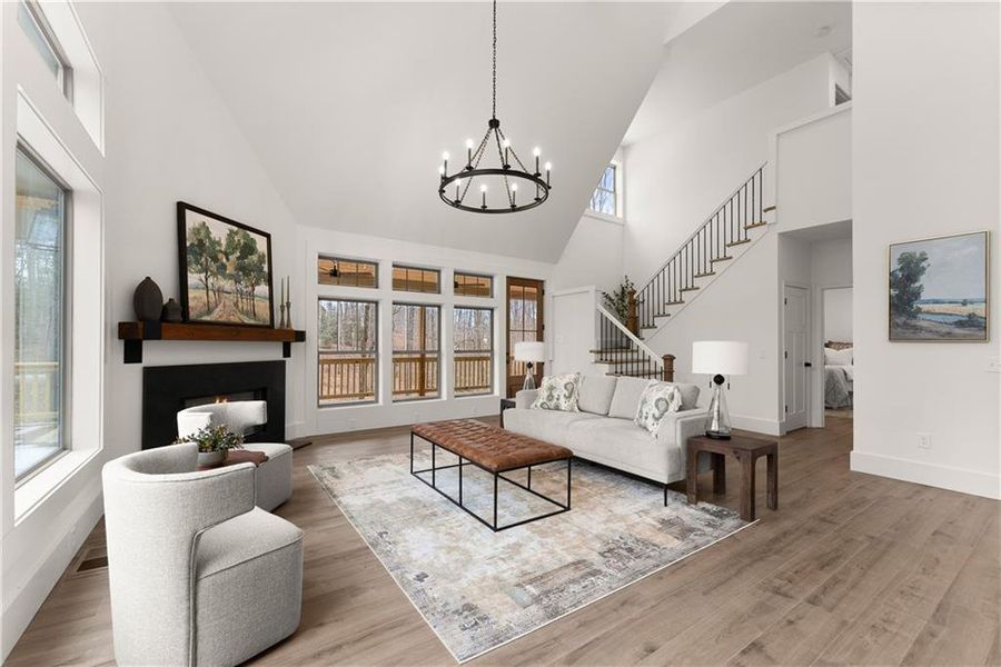 Furnished interior view inside a new home in , Dawsonville (Image 15).