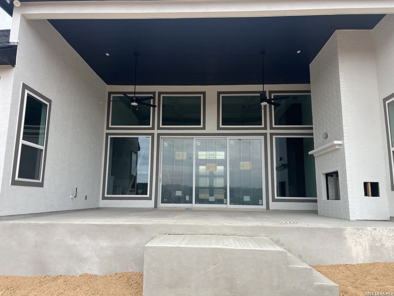 Exterior details and patio area of a home in Caliza Reserve, Boerne (Image 28).