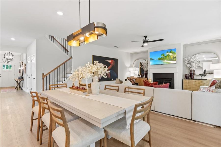 Furnished interior view inside a new home in Hamilton Lakes, Lawrenceville (Image 6).