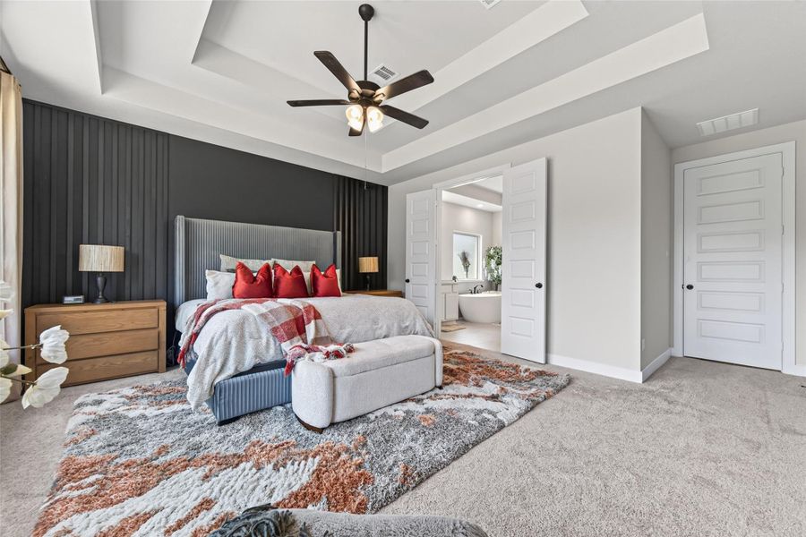 Furnished interior view inside a new home in The Trails, New Caney (Image 31). Furnished interior view inside a new home in The Trails, New Caney (Image 31).