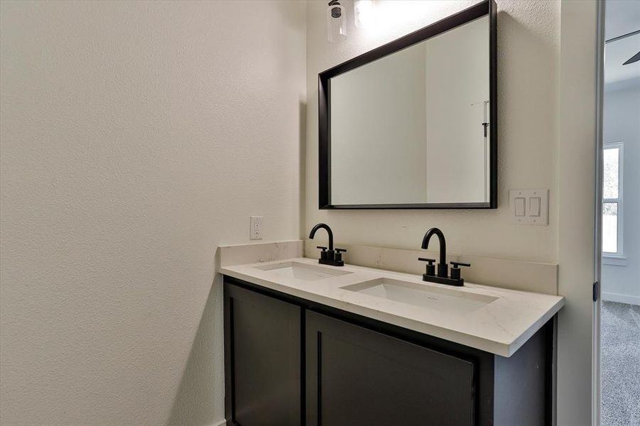 Bathroom featuring vanity