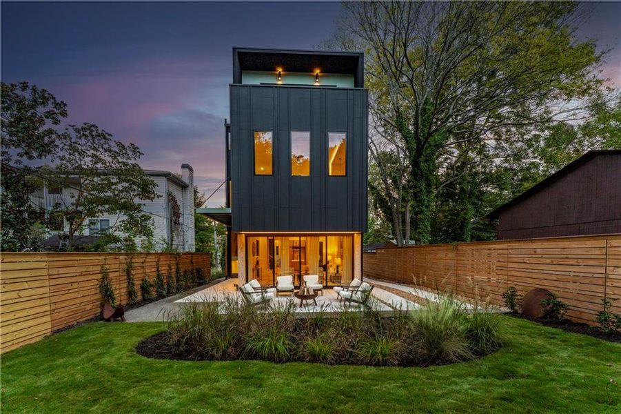 Exterior details and patio area of a home in , Atlanta (Image 30).