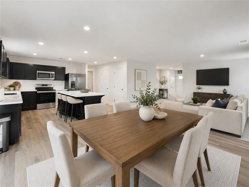 Furnished interior view inside a new home in , Winston (Image 9).