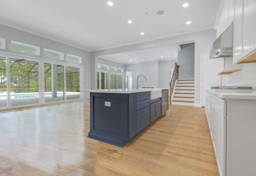 Representative furnished interior of a home built from the Caspian by Riverside Homes in Hidden Creek at SilverLeaf, St. Augustine (Image 12).