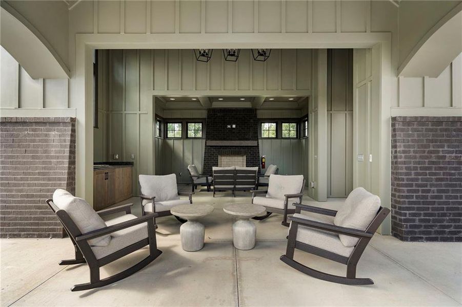 Exterior details and patio area of a home in , Alpharetta (Image 14).