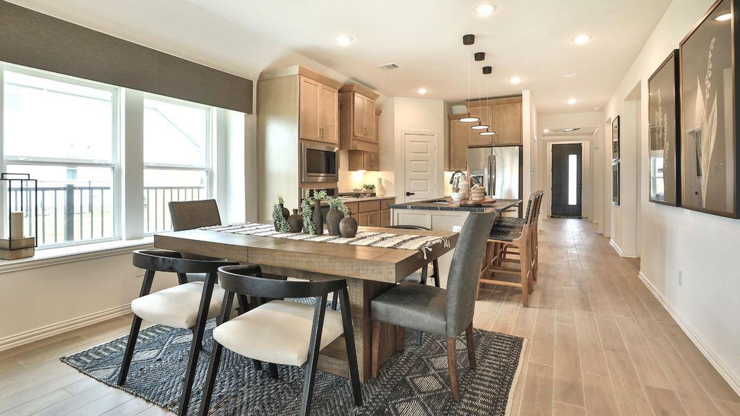 Furnished interior view inside a new home in Bridgeland Creekland Village, Cypress (Image 9).