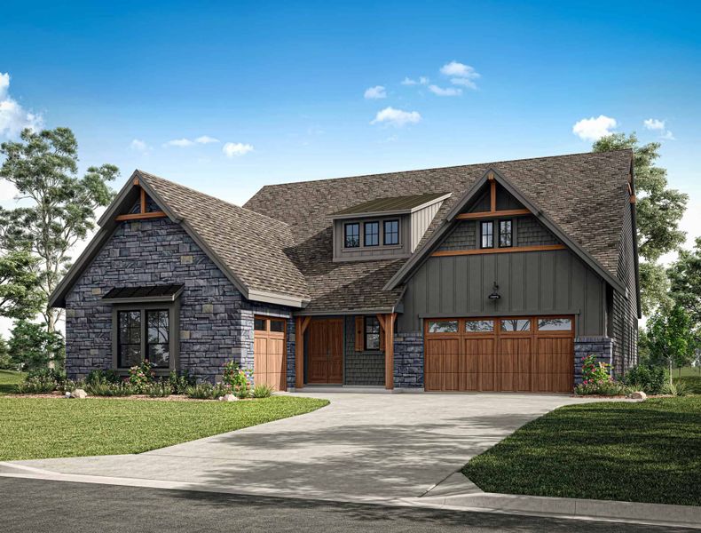 Representative exterior photo of a completed home built from the 2941 – Victory Series by Gracepoint Homes in Kresston, Montgomery, TX (Image 2). Representative exterior photo of a completed home built from the 2941 – Victory Series by Gracepoint Homes in Kresston, Montgomery, TX (Image 2).