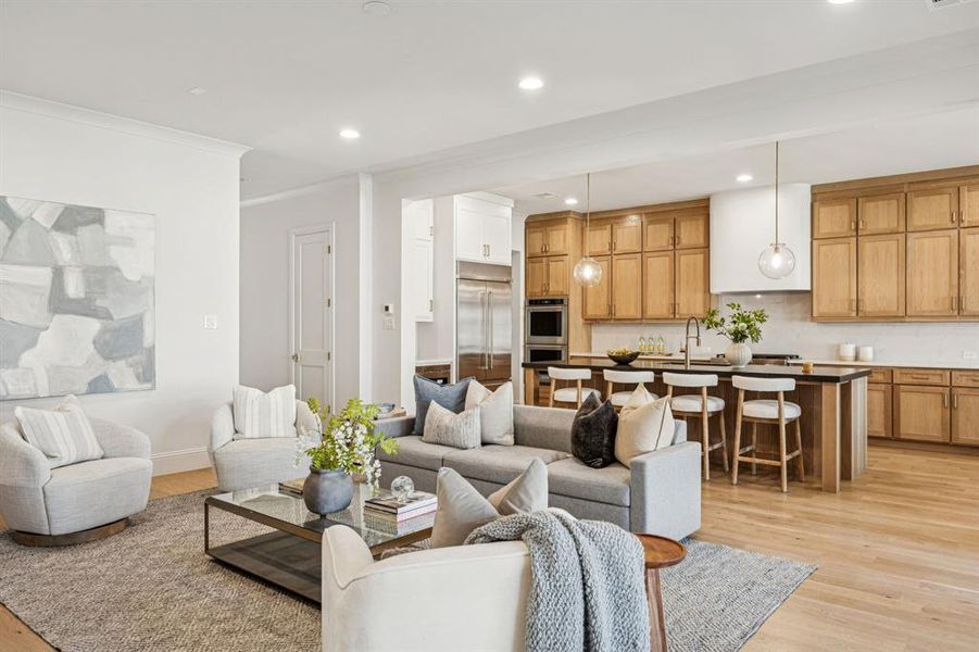 Furnished interior view inside a new home in , Dallas (Image 7).