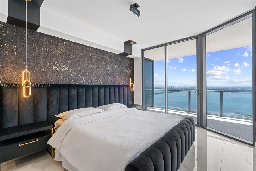 Furnished interior view inside a new home in , Miami (Image 11).